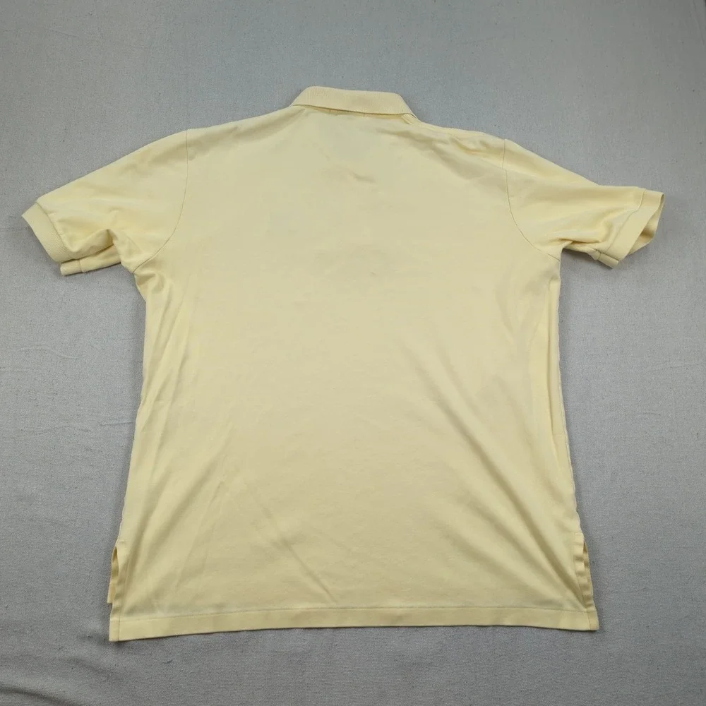 Vintage Polo Ralph Lauren Shirt Mens Large Yellow Golf Crest Made in USA